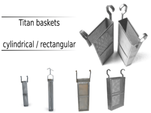Titan anode baskets